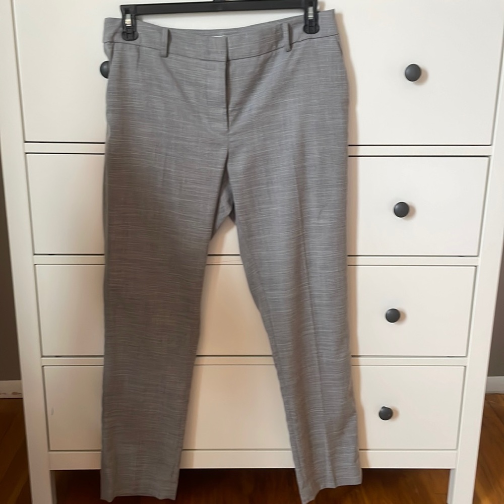 Calvin Klein Women’s Straight Leg Dress Pants, light gray, sz 10, like new